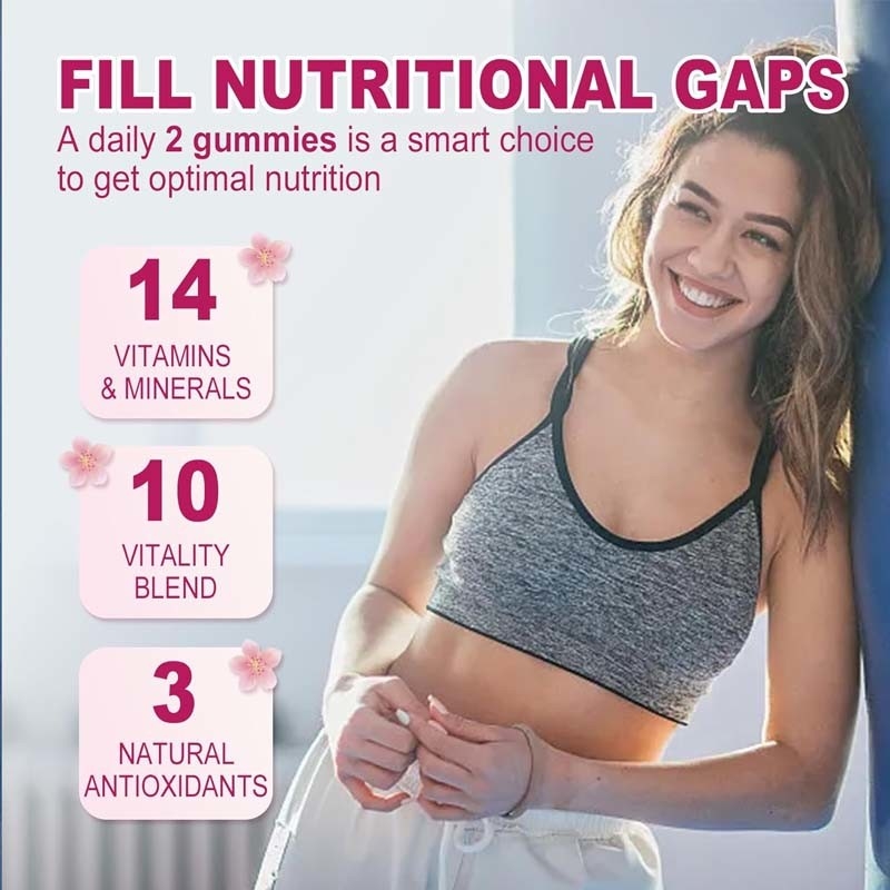 OEM & ODM Support Gummy Natural Ingredients for Women Multivitamin Sugar-Free Gummies
