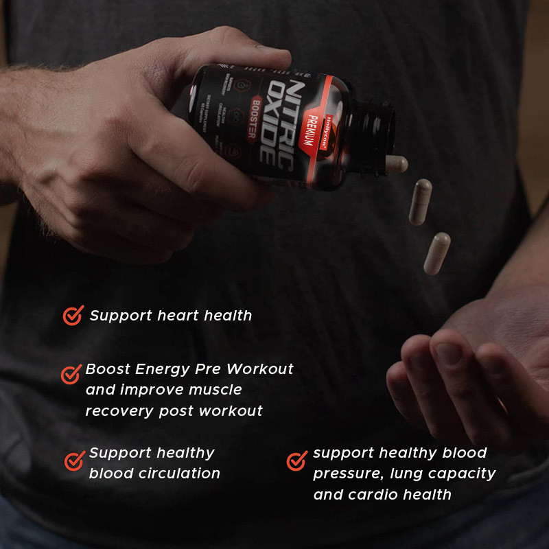 OEM Nitric Oxide Capsules Boost Energy PreWorkout Improve Muscle Recovery Post Work Supplement