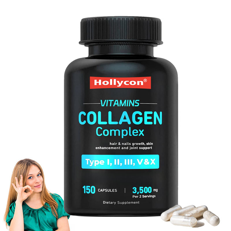 OEM Support Collagen for Women Men Multi Collagen Pills Vitamins Collagen Capsules