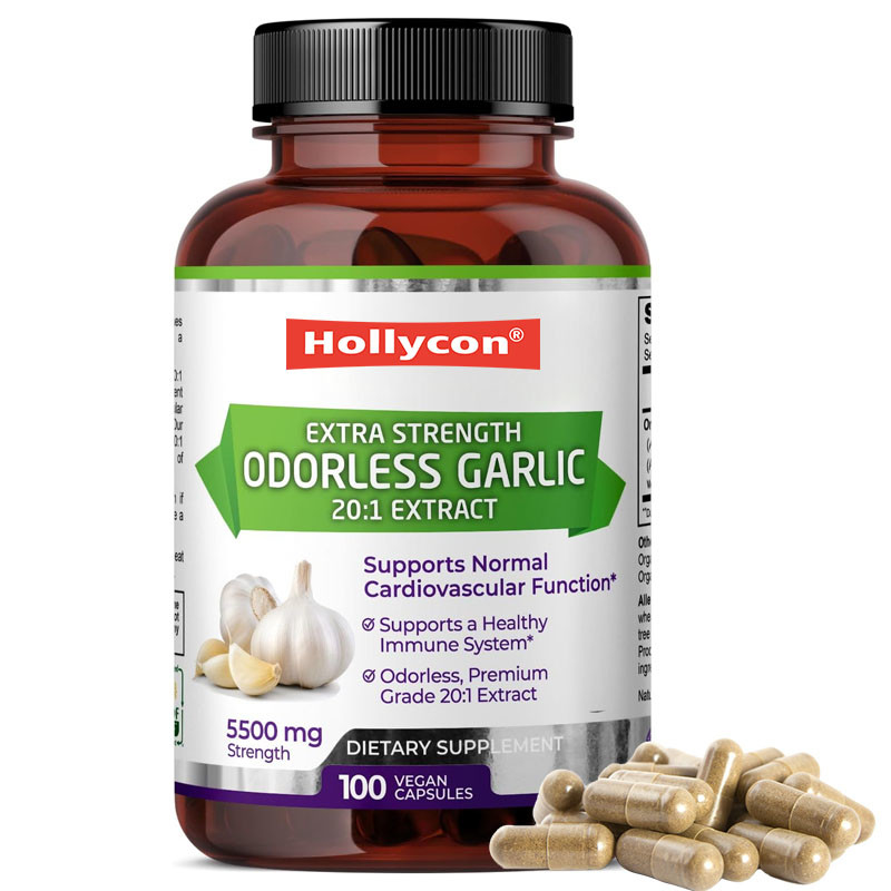 OEM Support Organic Odorless Garlic Extract Antioxidant for Adult Garlic Vegan Capsules