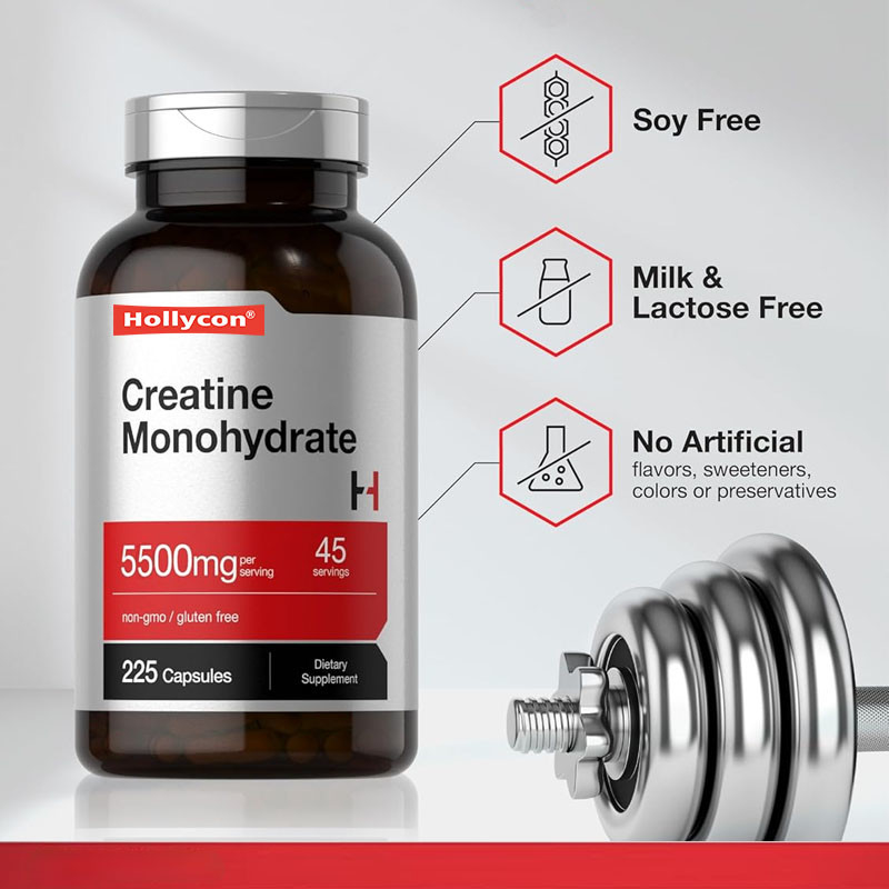 OEM Non-GMO Gluten Free Energy Support For Adults Creatine Monohydrate Capsule