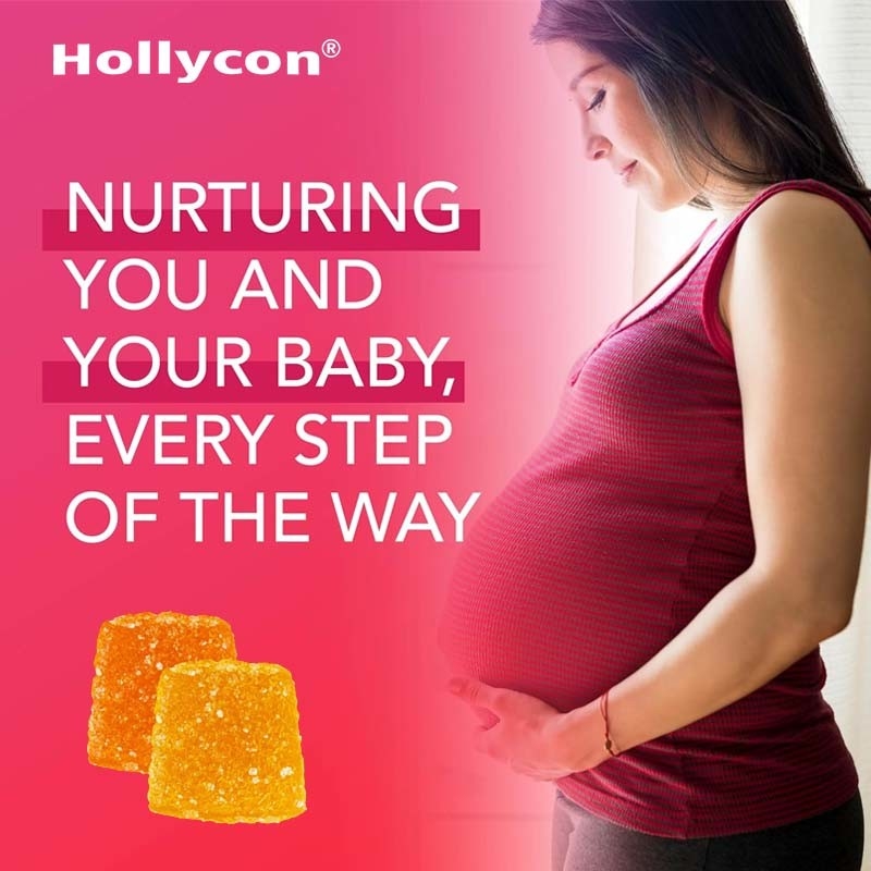 OEM DHA Folate Vitamin B C D For Fetal and Neural Support Pregnancy Prenatal Gummies