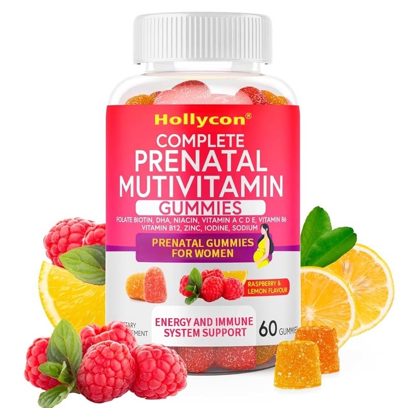 OEM DHA Folate Vitamin B C D For Fetal and Neural Support Pregnancy Prenatal Gummies