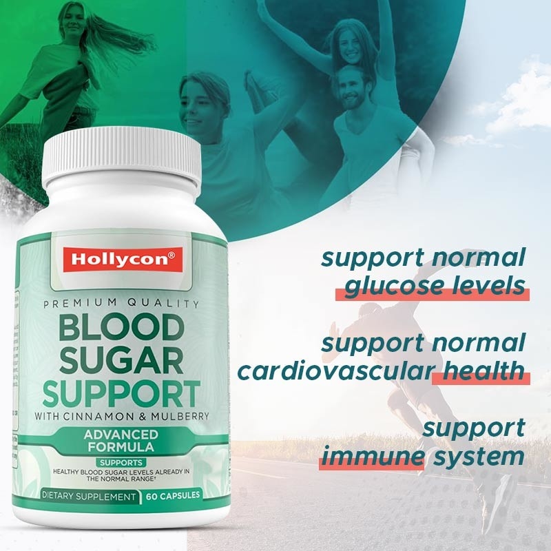 OEM Normal Blood Sugar Support Supplement Cinnamon Bitter Melon Mulberry Zinc Biotin Vitamin Herbal Supplement