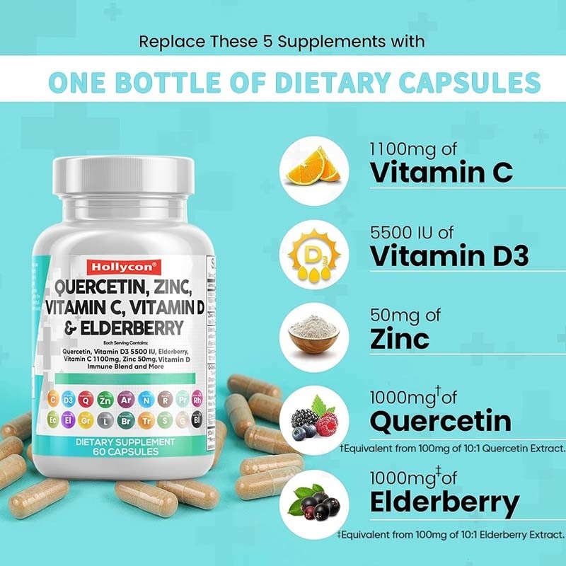 OEM Allergy Relief Lung Immune Defense Support Supplement for Adults Dietary Capsules