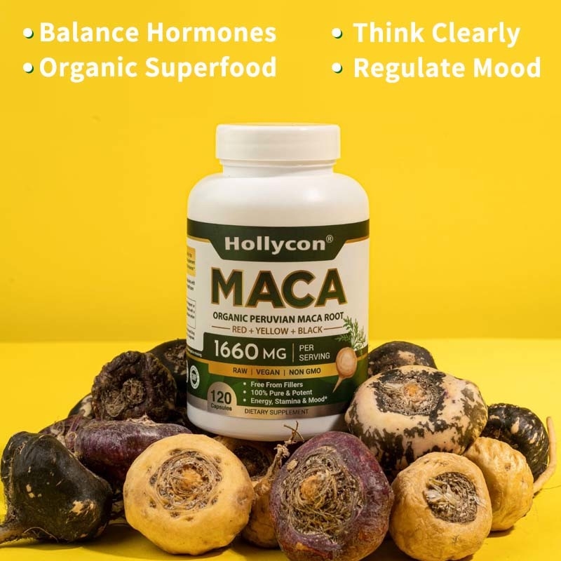 OEM Hormone Balance Organic Maca Root Capsules for Women & Men Maca Root Capsules