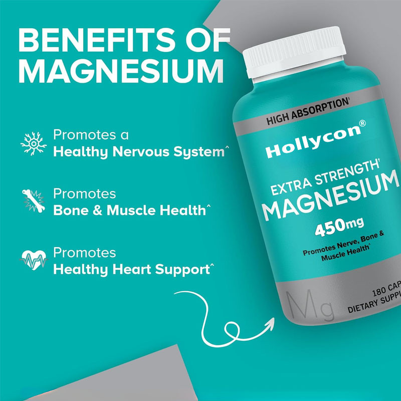 OEM High Absorption Bone Muscle Health Dietary Magnesium for Adults Magnesium Capsules
