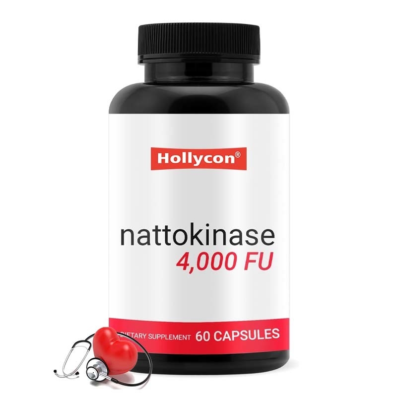 OEM Organic 4000 FU Per Serving Heart Health Support For Adults Nattokinase Capsules