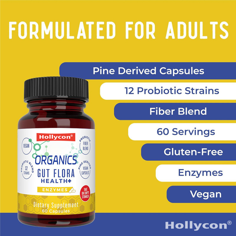 OEM Organics Gut Flora Health Enzymes Probiotic Healthy Gut Biome Digestive Support
