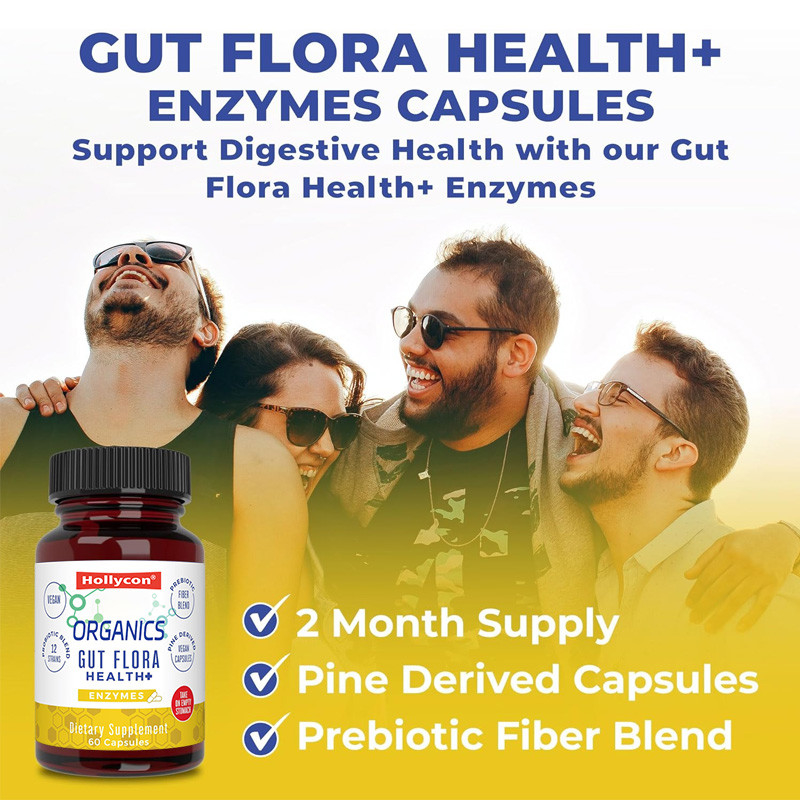 OEM Organics Gut Flora Health Enzymes Probiotic Healthy Gut Biome Digestive Support