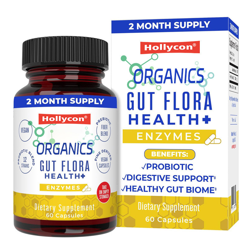 OEM Organics Gut Flora Health Enzymes Probiotic Healthy Gut Biome Digestive Support