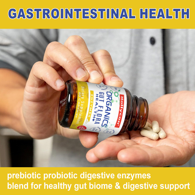 OEM Organics Gut Flora Health Enzymes Probiotic Healthy Gut Biome Digestive Support