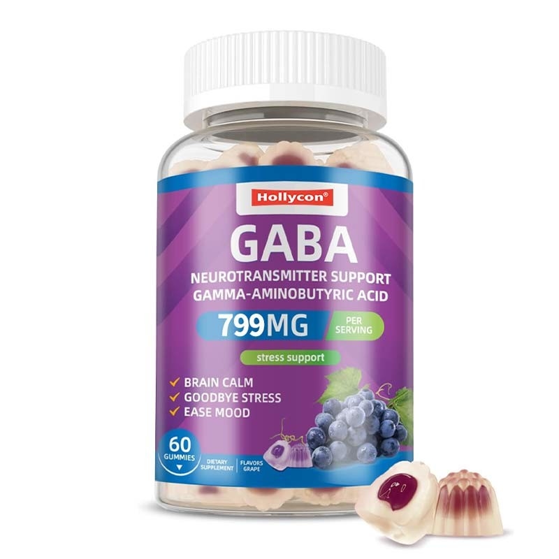 Factory GABA with L-Theanine 5-HTP Vitamins D3 B12 Stress Relief Sleep Gummies