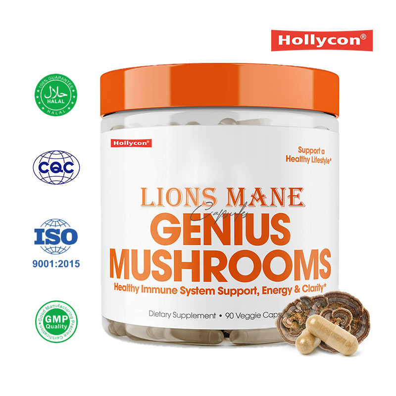 Manufacturer Mushroom Supplement Lions Mane Capsules Help Liver Kidney Memory Support  Immune