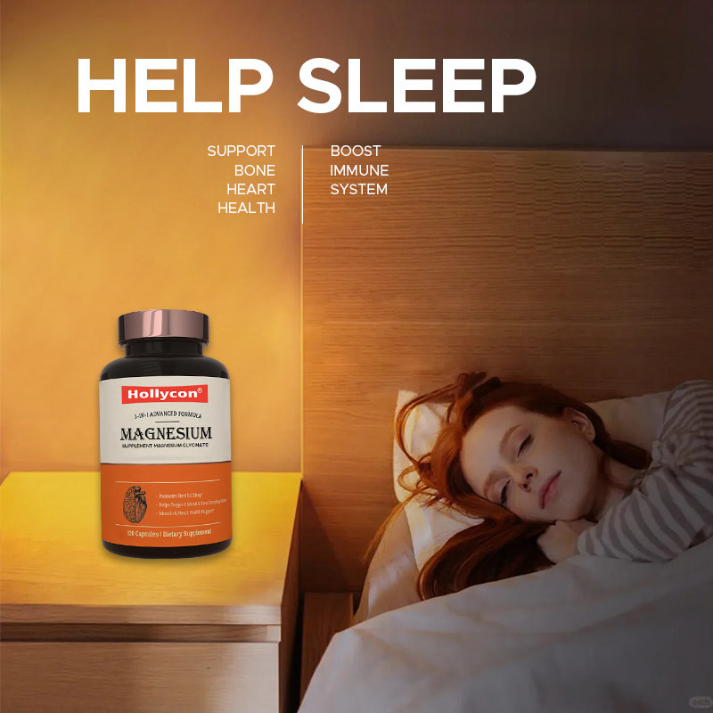 Supplier Magnesium Glycinate Capsules Magnesium Supplement Help sleep Support bone heart health Boost Immune