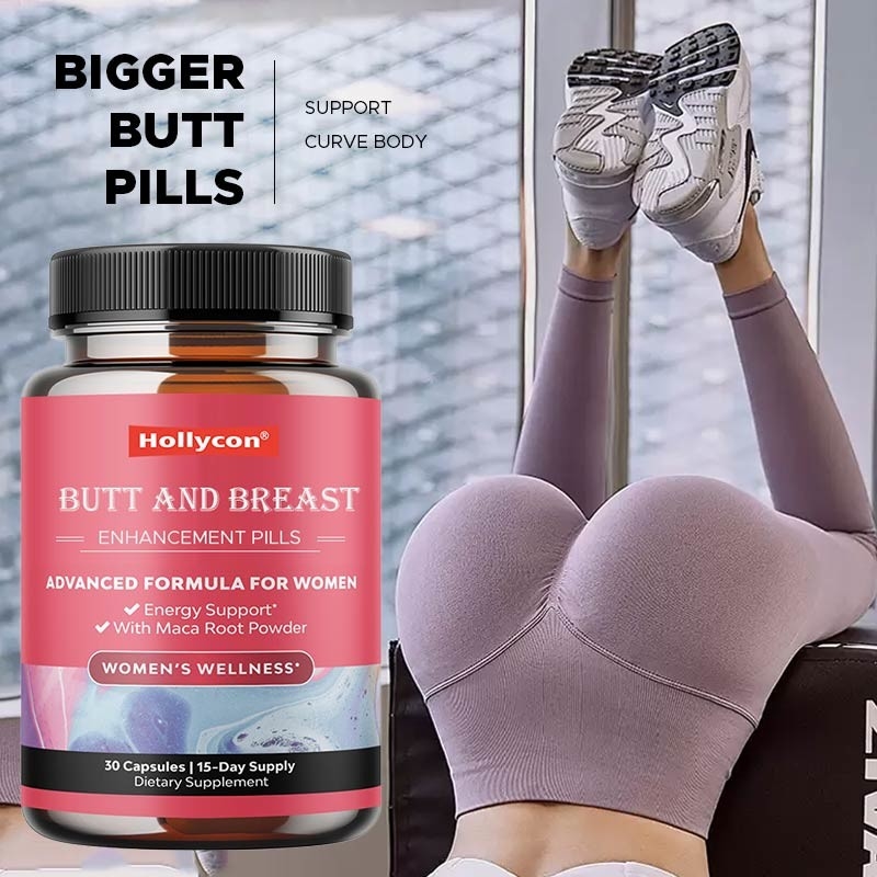 Butt Breast Enhancement Pills Support Body Curves Saw Palmetto Horny Goat Weed