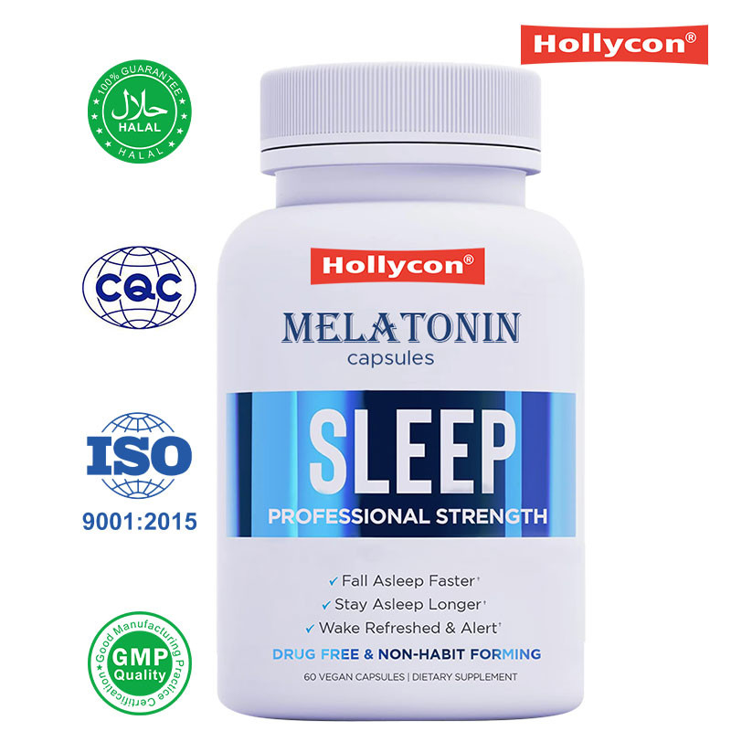 Supplier Melatonin Capsules Sleep Aid for Adults Promote Sleep Supplement with Magnesium Glycinate