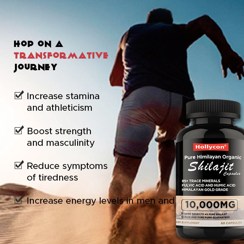 OEM Pure Himilayan Organic Shilajit Capsules Antioxidants Support Energy Immune Stress Relief
