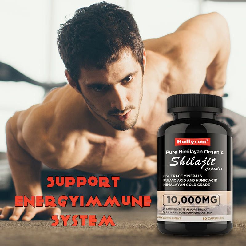 OEM Pure Himilayan Organic Shilajit Capsules Antioxidants Support Energy Immune Stress Relief