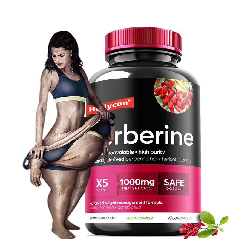 OEM Berberine Capsules Berberin HCL Appetite Suppressant Supplement Slimming Pills For Losing Weight