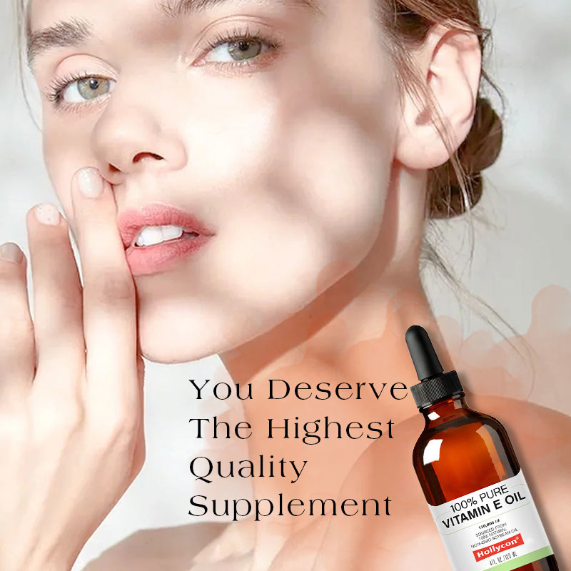 OEM 100% Pure Vitamin E Oil Drops for Skin Rejuvenation and Scar Prevention