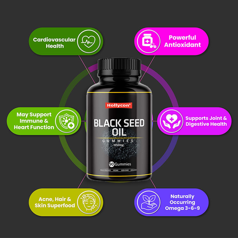 Black Seed Oil Supplement Organic Black Seed Oil Gummies For Immune Support