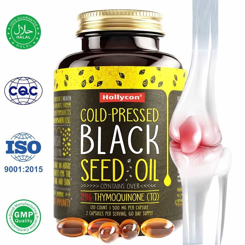Black Seed Oil Softgels 1000mg Black Cumin Seed Oil For Immune Support