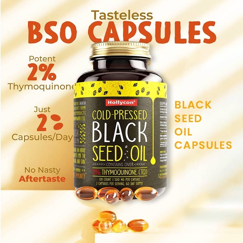 Black Seed Oil Softgels 1000mg Black Cumin Seed Oil For Immune Support