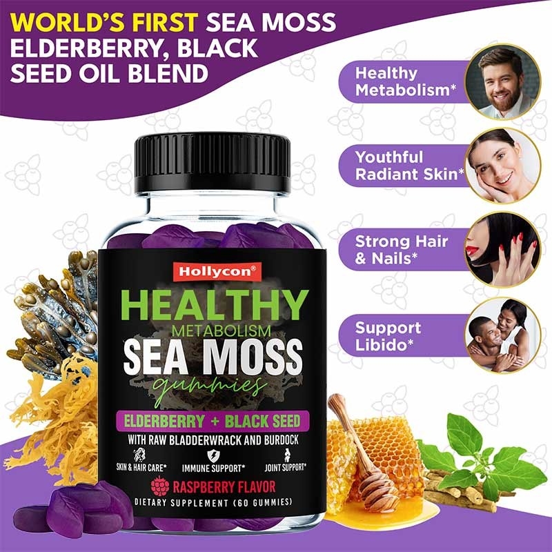 Sea Moss Gummies For Strong Hair Irish Sea Moss Gummies For Immune Support