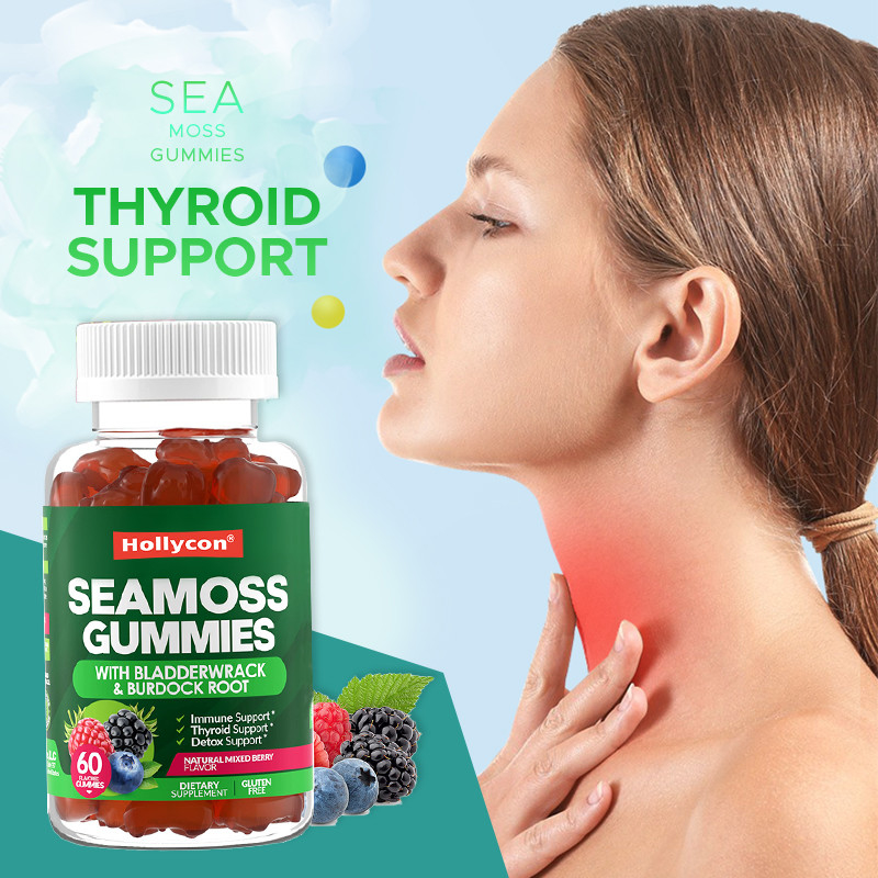 Irish Sea Moss Gummies 1000mg Bladderwrack Sea Moss Gummirs For Support Digestive