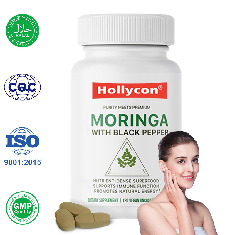 Organic Moringa Tablets Immune Support Energy Boost and Enhanced Absorption