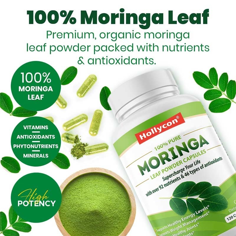 Moringa Capsules Moringa Powder Organic Moringa Leaf Support Energy Metabolism Immune Factory