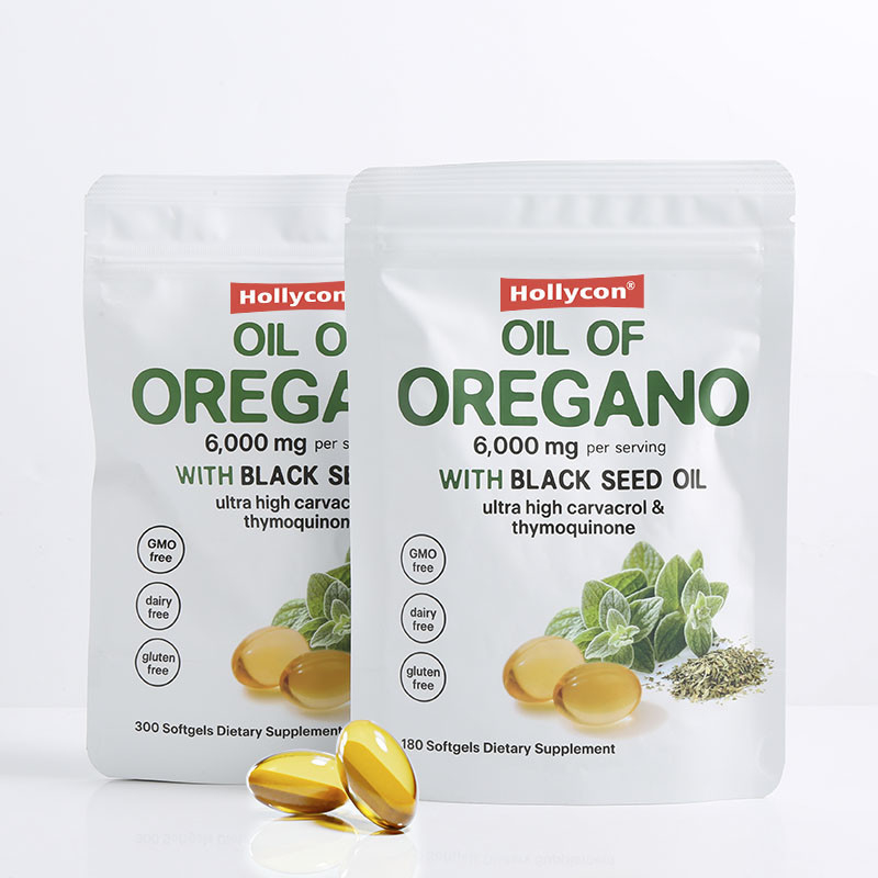 Organic Oregano Oil Softgels 6000mg Oil of Oregano Softgels For Immune Support