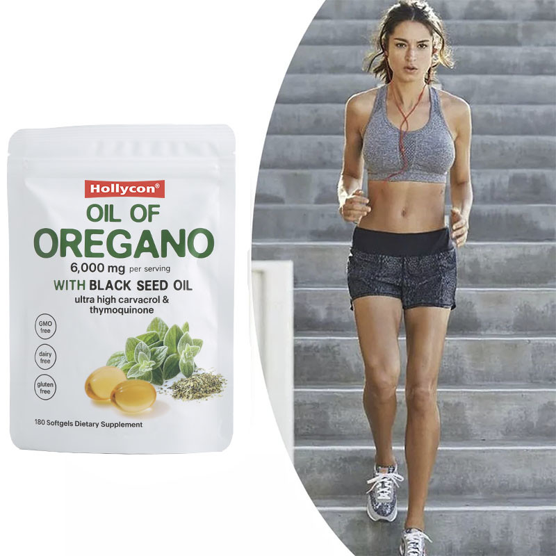 Organic Oregano Oil Softgels 6000mg Oil of Oregano Softgels For Immune Support