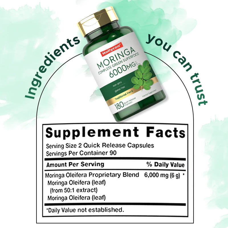 Moringa Powder Capsules For Joint Support Moringa Powder Supplement For Good Sleep
