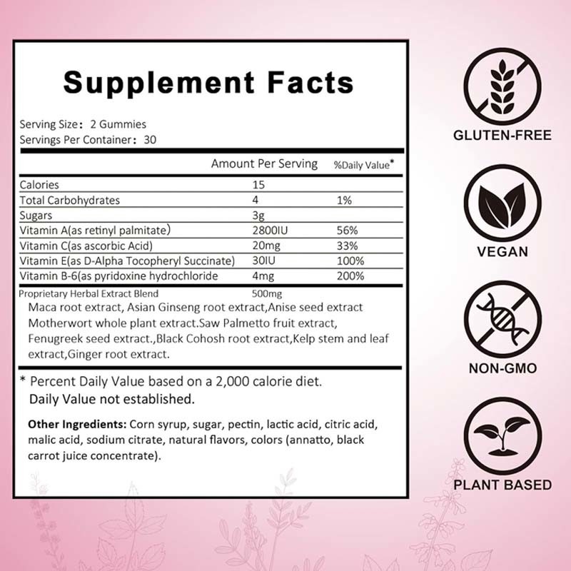 OEM Hip Butt Gummies For Women Butt Enhancing Supplement For Butt Lift
