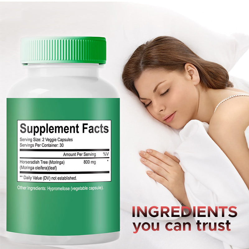 Moringa Powder Capsules 6000mg Moringa Oleifera Proprietary Blend For Joint Support