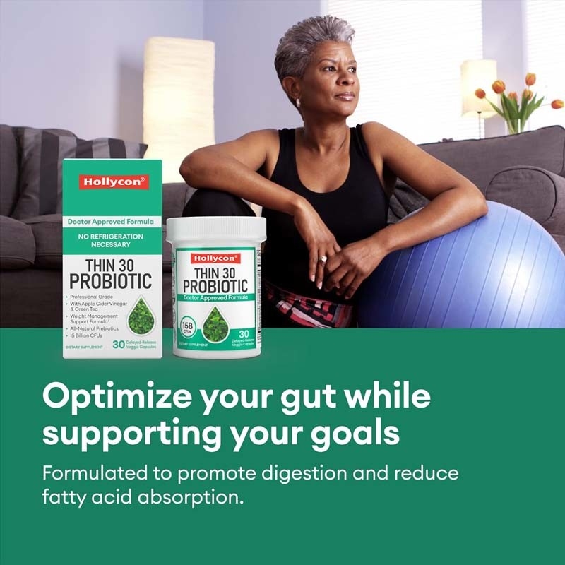 Thin Probiotics for Weight Management Bloating Relief 6 Strains for Gut Health