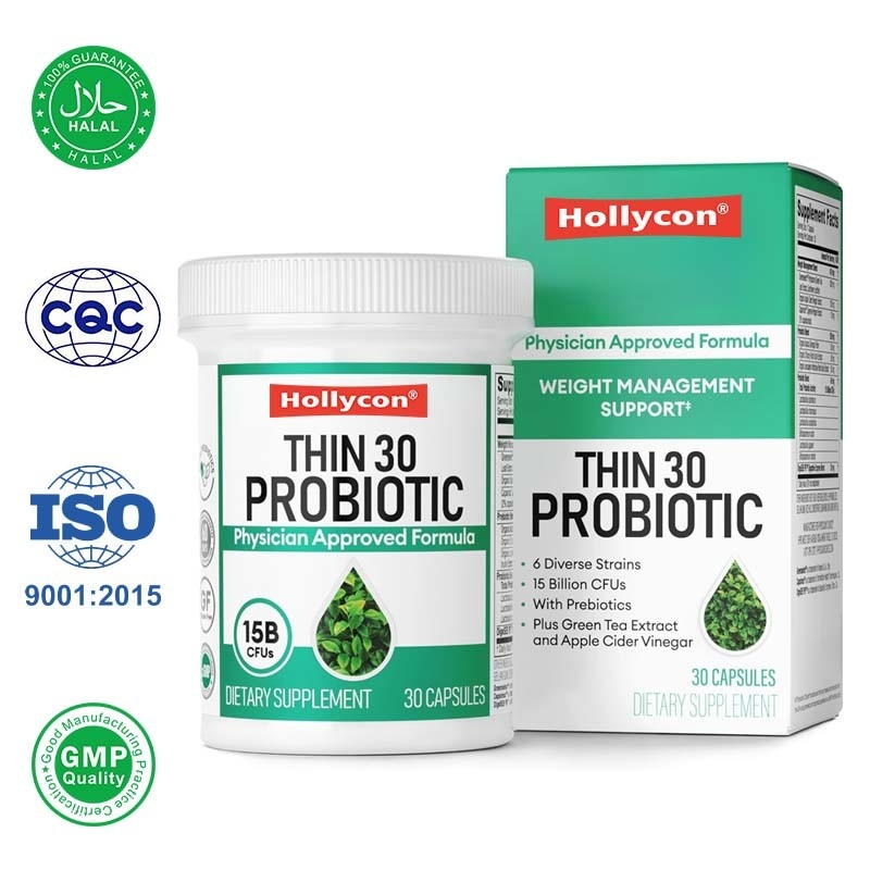 Thin Probiotics for Weight Management Bloating Relief 6 Strains for Gut Health