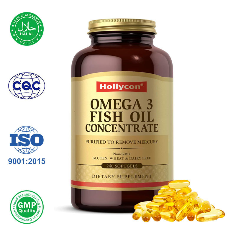 Fish Oil Softgels Supports Brain Heart and Joint Health with Omega3 Fatty Acids