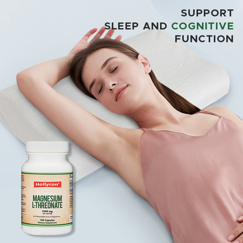 Factory L Threonate Magnesium Capsules Calcium Zinc Supplements Support Sleep and Cognitive Function