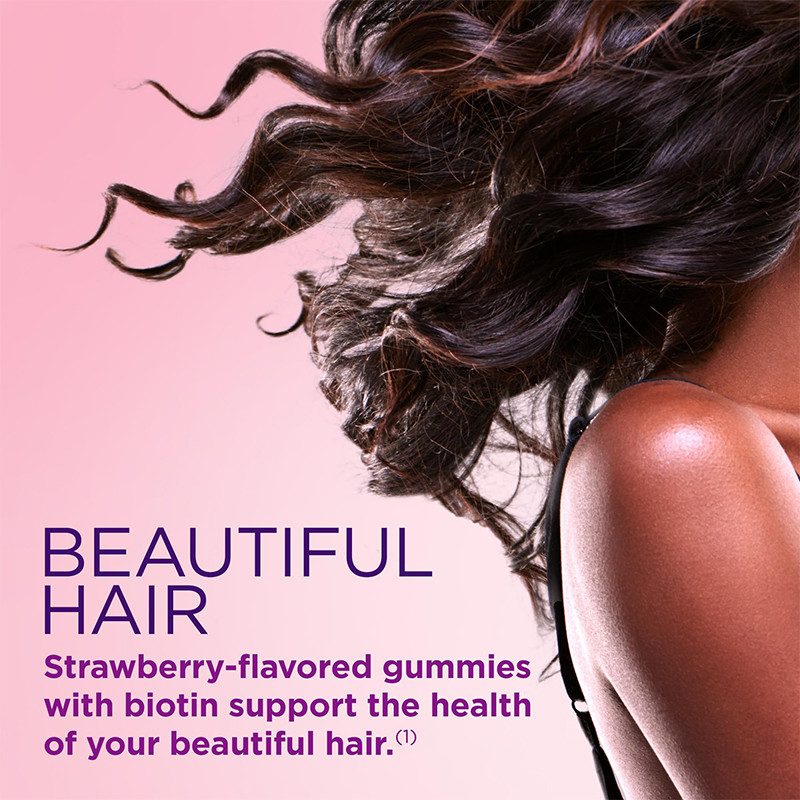 Hair Skin And Nails Gummies For Hair Growth 2500mcg Biotin Gummie For Women