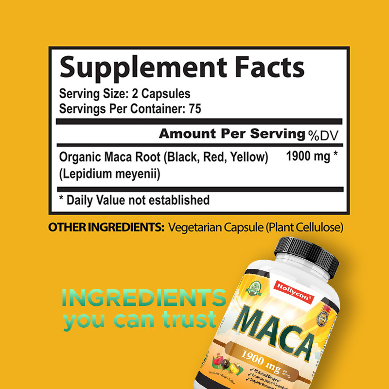 Maca Root Capsule Powerful Energy Capsules For Men Mood And Hormonal Balance