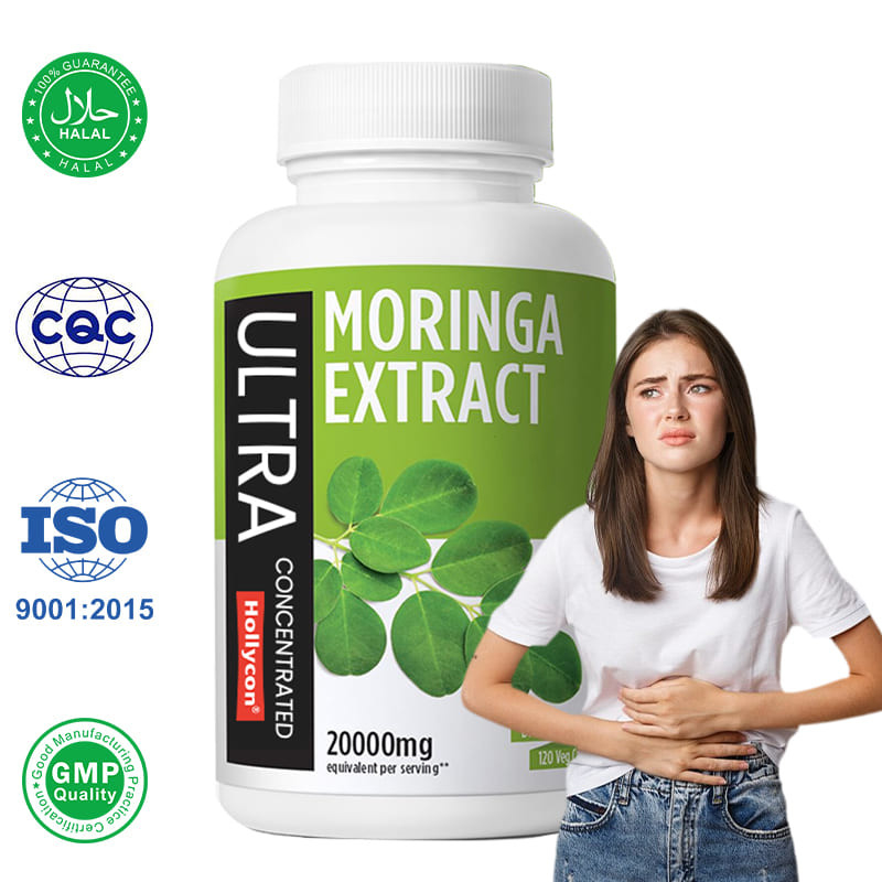 Factory Pure Moringa Capsules Support Immune Digestive Moringa Powder Capsules