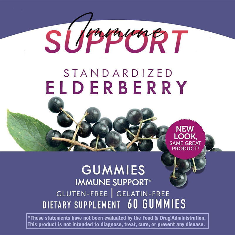 Manufacturer Sambucus Black Elderberry Gummies for Kids Vitamin Supplement Immune Support Antioxidant