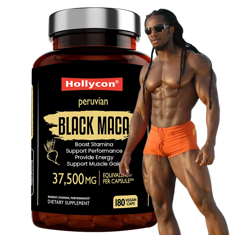 Maca Root Capsules For Boost Stamina 750mg Black Maca Extarct For Energy Provide
