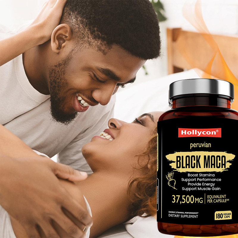 Maca Root Capsules For Boost Stamina 750mg Black Maca Extarct For Energy Provide