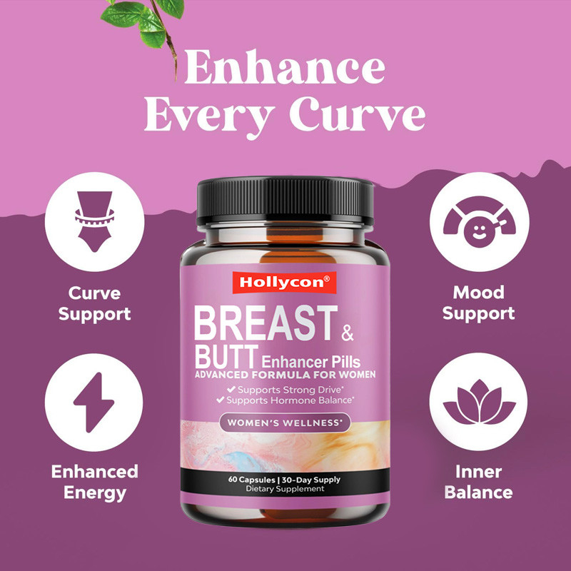 Supplier Breast and Butt Enhancer Pills Support Thicker and More Defined Curves