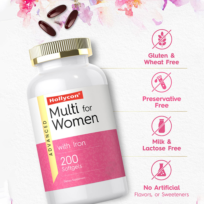 Multivitamin Softgels For Women For Immune System Daily Vitamins For Woman