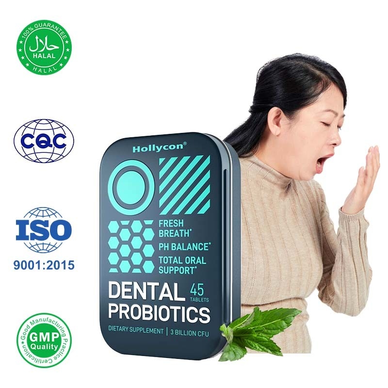 Manufacturer Dental Probiotic Tablets Supports Healthy Oral Bacteria to Fight Bad Breath